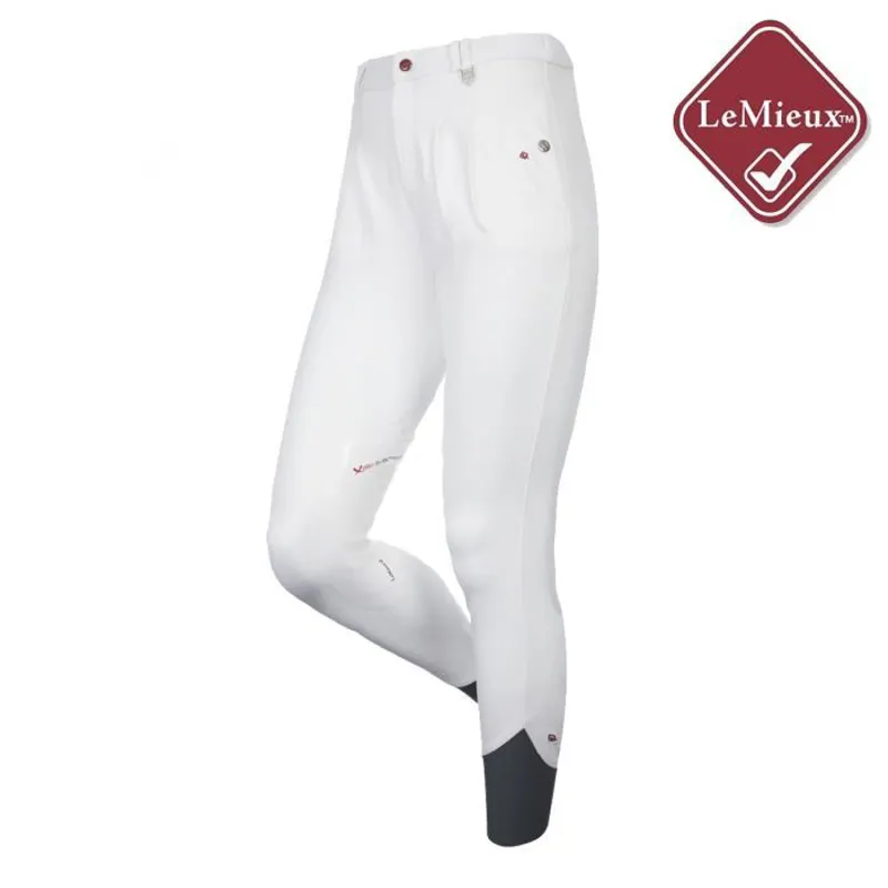 My LeMieux Lugano Mens Breeches - White-1