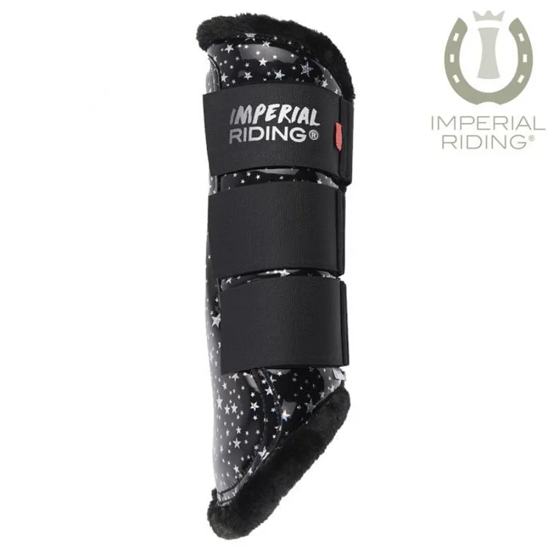 Imperial Riding Live Your Dream IIII Tendon Boots - Black-Silver Star