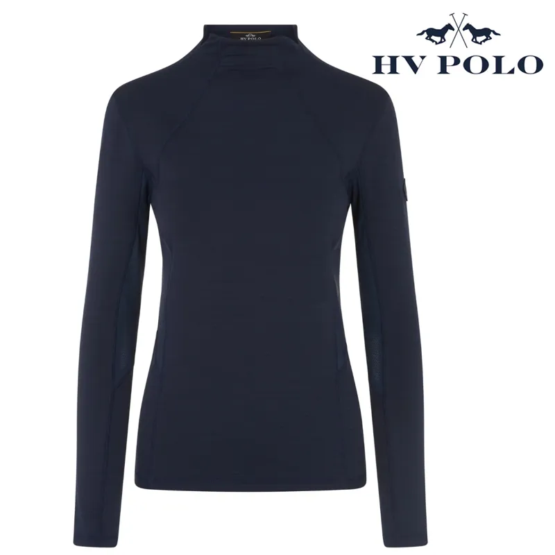 HV Polo Lizzy Col Neck Top - Navy
