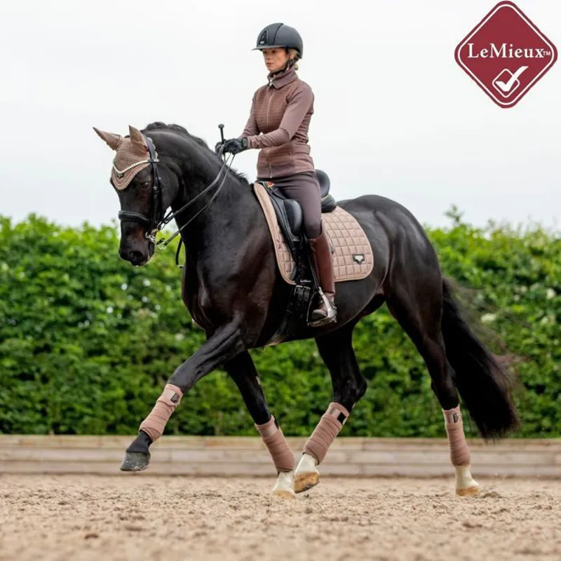 LeMieux Loire Memory Satin Dressage Square - Mink -1