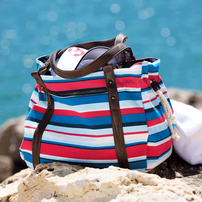 Horseware Lou Lou Tote Bag - Sea Stripe-1