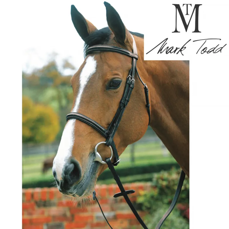 Mark Todd Plain Raised Cavesson Bridle - Black
