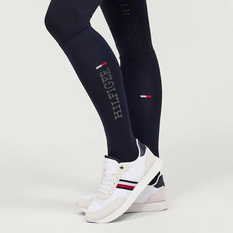 Tommy Hilfiger Unisex Madison Studded Riding Socks - Desert Sky-3