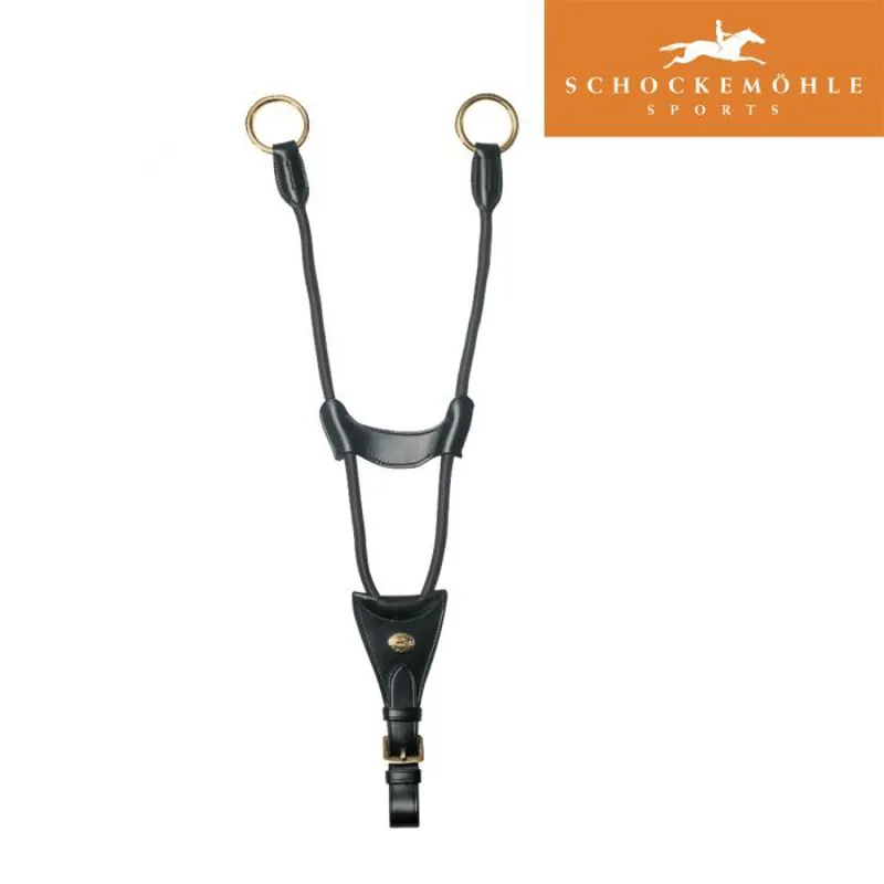Schockemohle Elastic Martingale Fork - Black/Gold