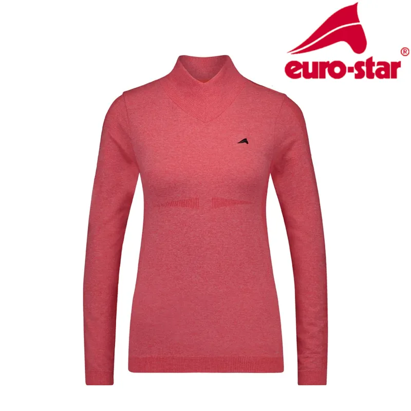 Euro-Star Top Mellie Ladies Top - Pink Melange