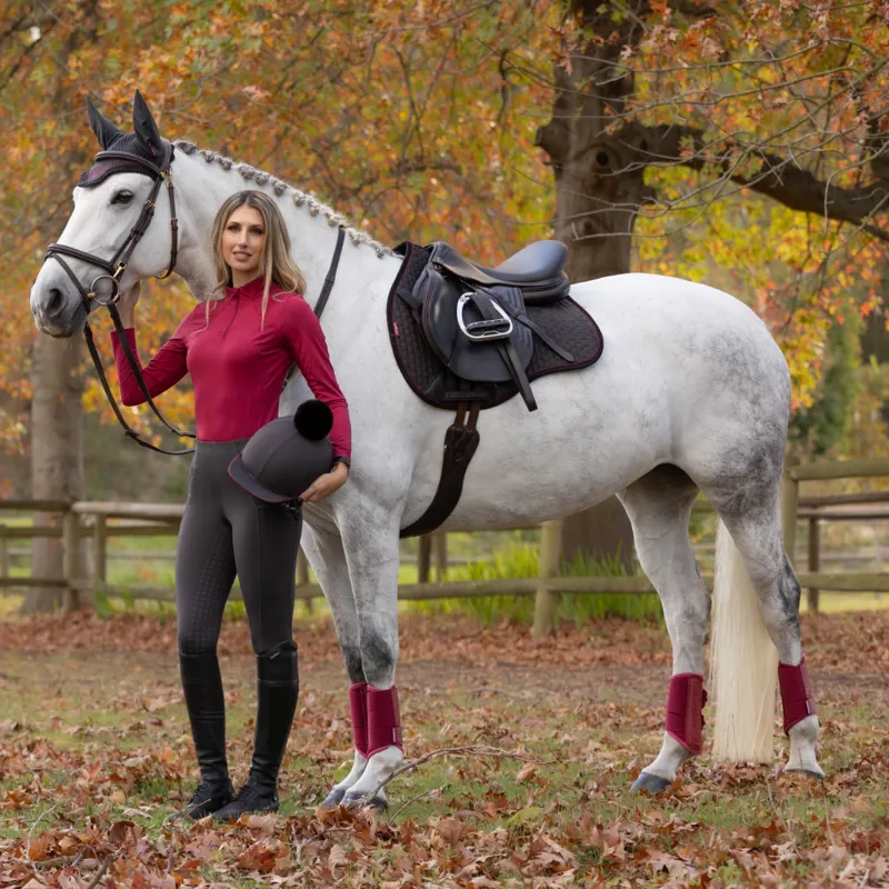 LeMieux Arika Mesh Brushing Boots - Ember-4