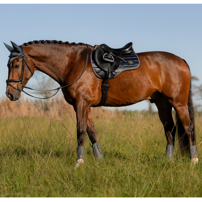 LeMieux Arika Mesh Brushing Boots - Petrol-5