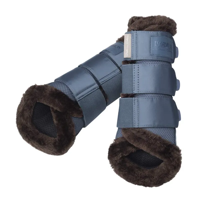 Eskadron Mesh Faux Fur Tendon Boots Platinum 2020 - Vintage Blue