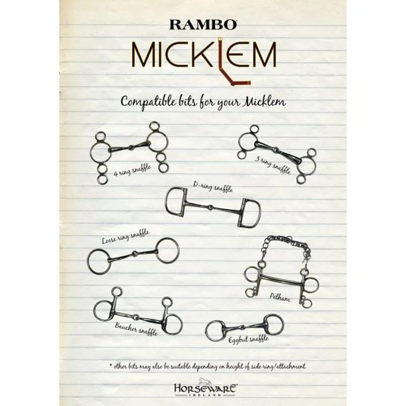 Horseware Rambo Micklem Deluxe Competition Bridle - Black-1