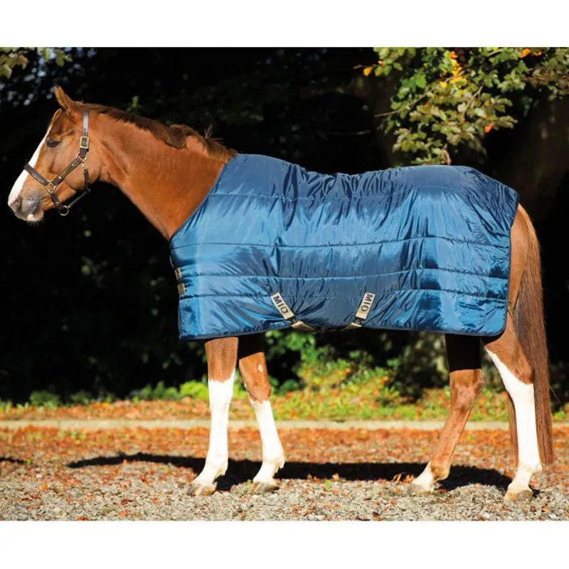 Horseware Amigo Mio Insulator Heavyweight Stable Rug 300g - Navy/Tan