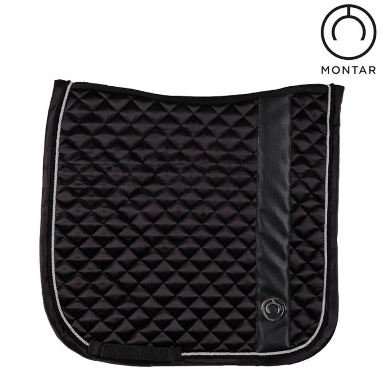 Montar Modena Dressage Satin Saddlepad - Black