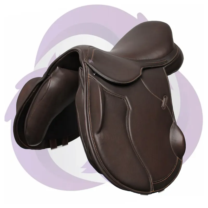 Cavaletti Monoflap Jump Saddle - Brown-1