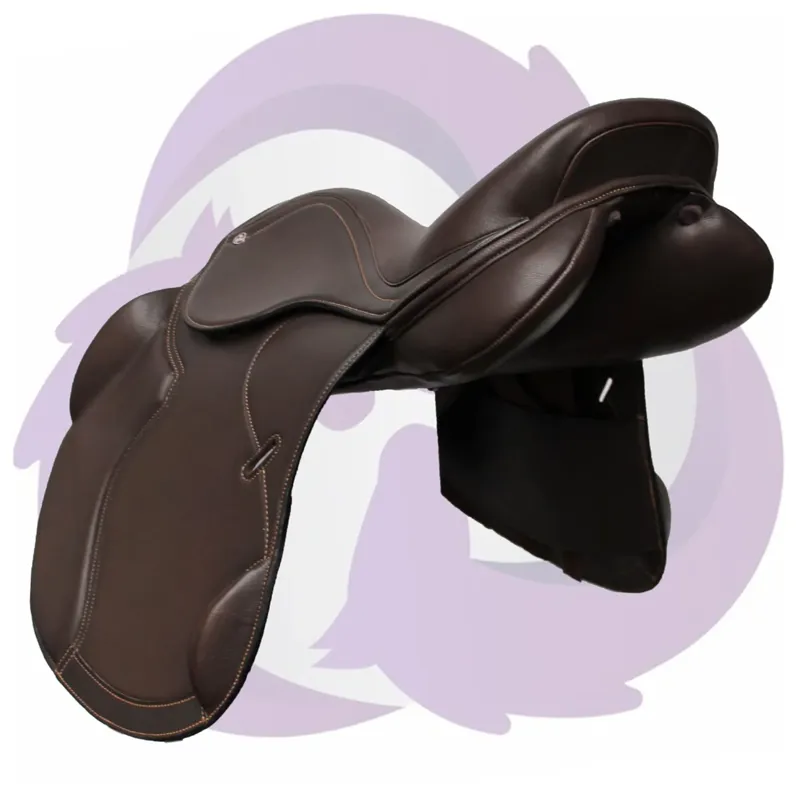 Cavaletti Monoflap Jump Saddle - Brown-2