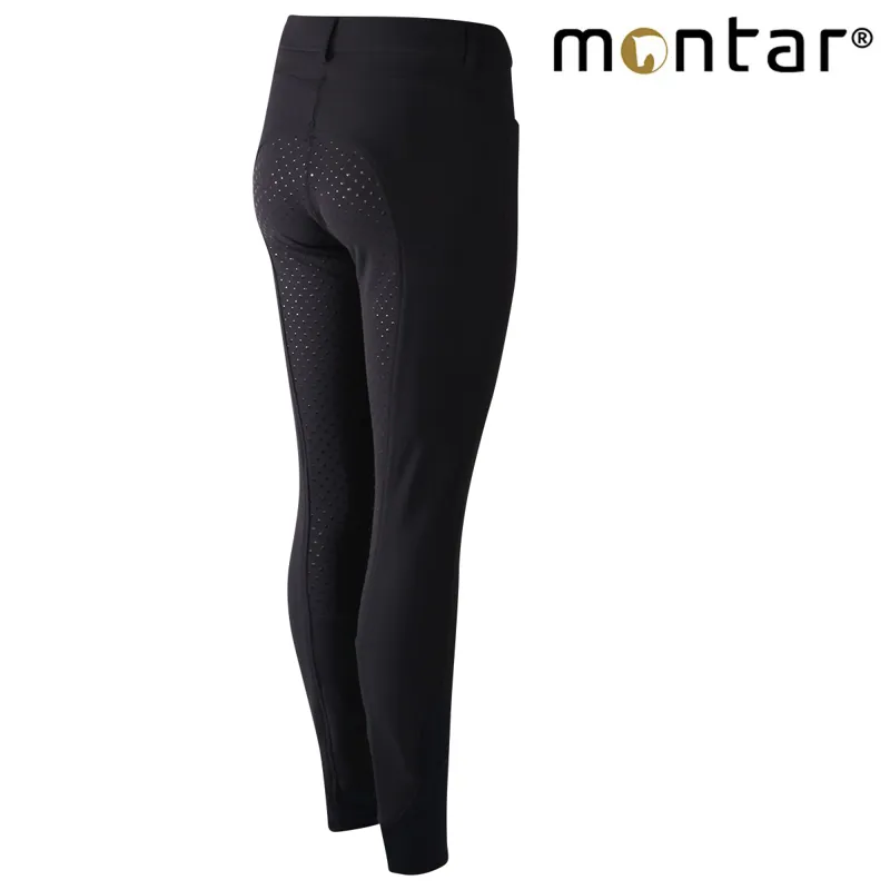 Montar Ess Plain Full Grip Breeches - Black