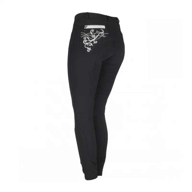 Montar Bamboo Ladies Full Seat Breeches - Black