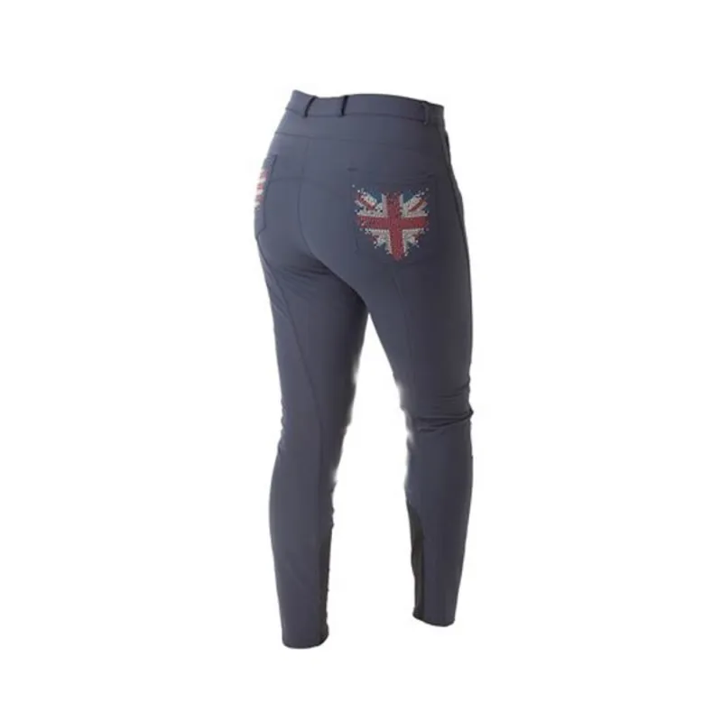 Montar Heartflag Full Seat Ladies Breeches - Blue