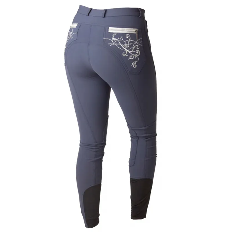 Montar Bamboo Ladies Full Seat Breeches - New Blue