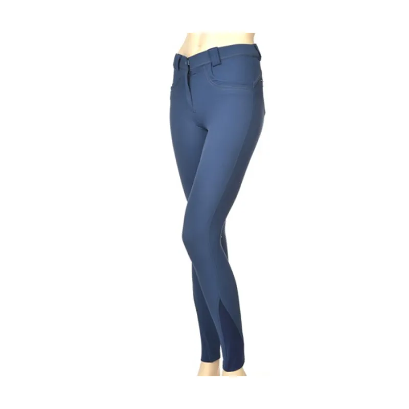 Montar Alina Ladies Full Seat Breeches - Mid Blue