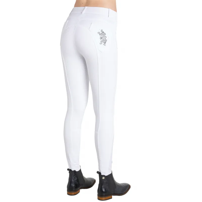 Montar Caroline Ladies Full Seat Breeches - White