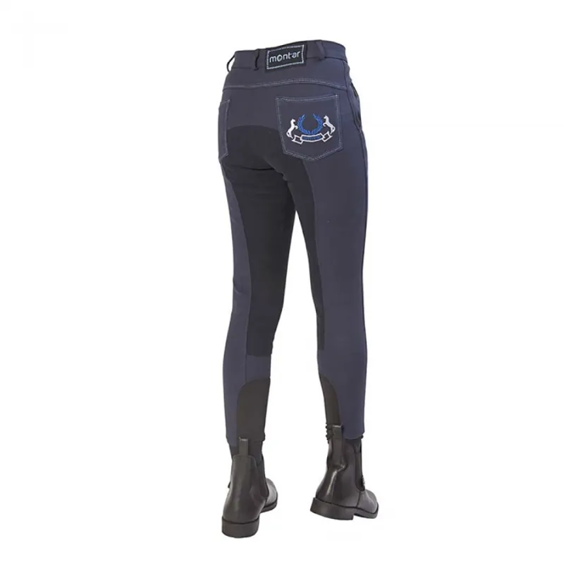 Montar Childrens Full Seat Breeches - Blue