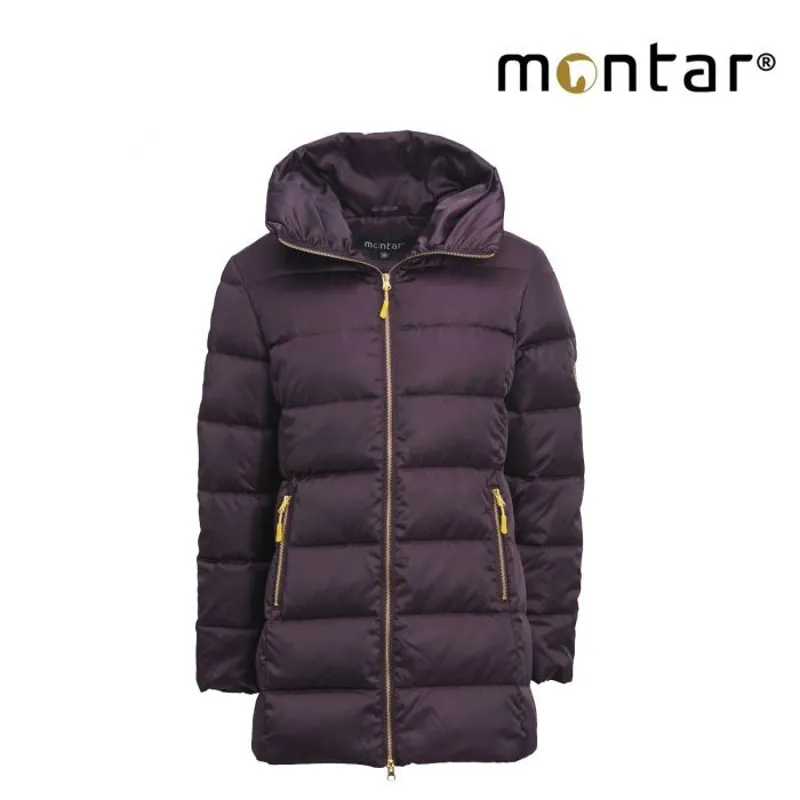 Montar Daisy Long Down Ladies Jacket - Plum