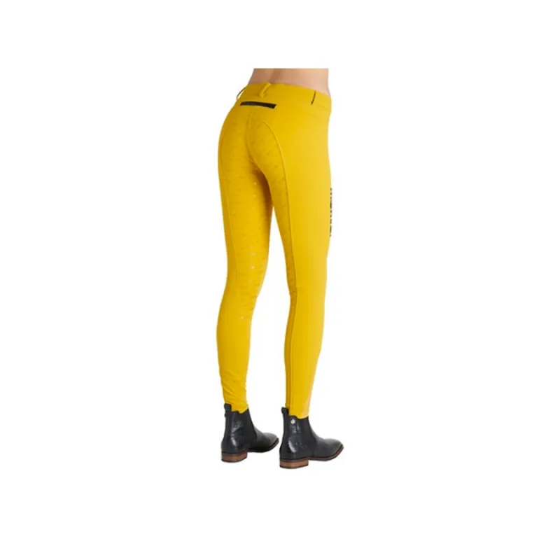 Montar Ellen Ladies Full Silicone Seat Breeches - Mustard