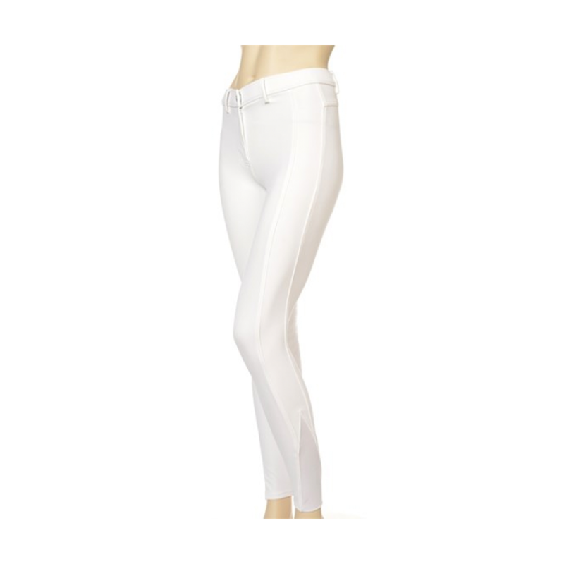 Montar Ellen Ladies Full Silicone Seat Breeches - White