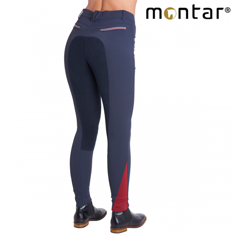 Montar Ida Yati Ladies Full Seat Breeches - Blue-1