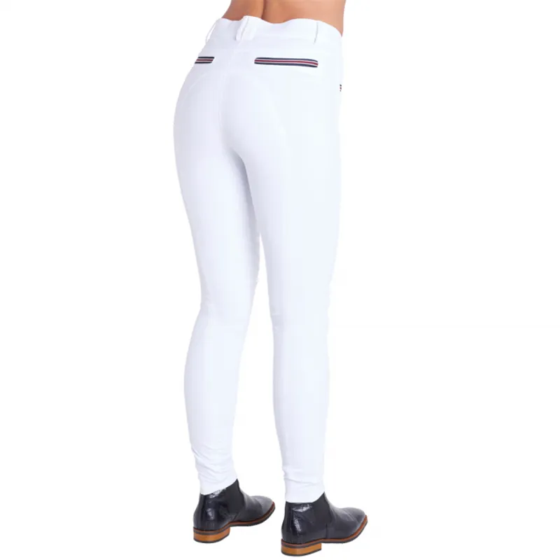 Montar Ida Yati Ladies Full Silicone Seat Breeches - White