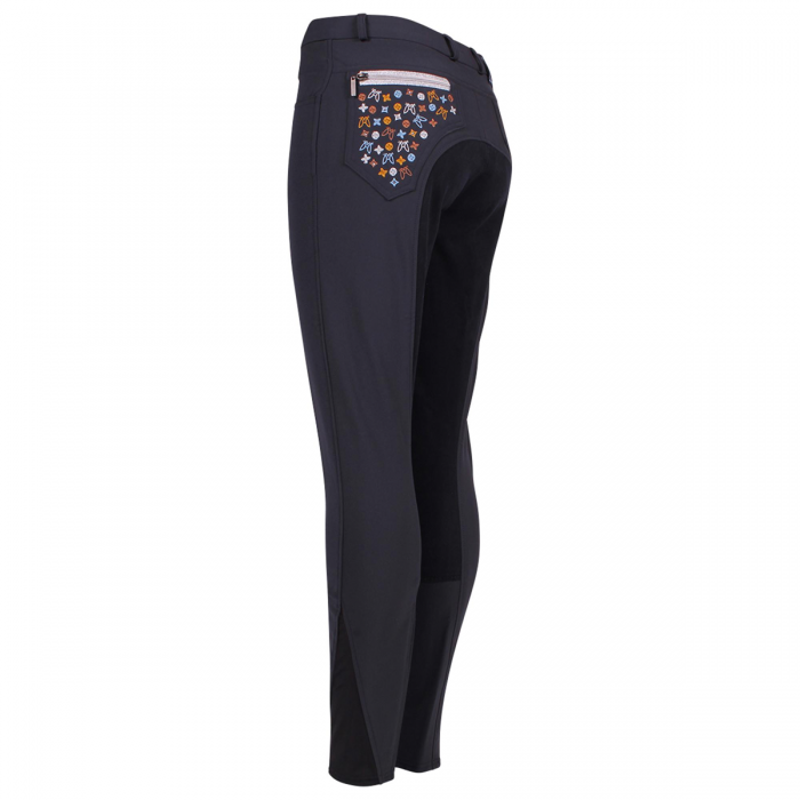Montar Jane Ladies Full Seat Breeches - Blue-1