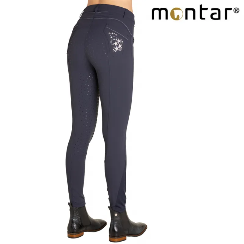 Montar Linda Childrens Full Seat Breeches - Blue