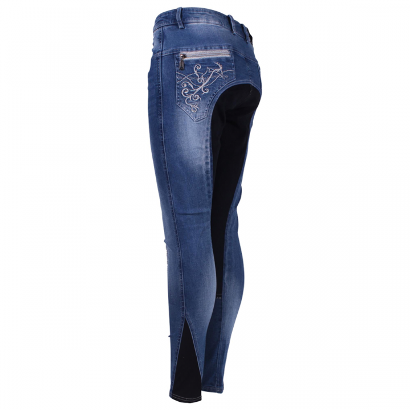 Montar Mary Ladies Full Seat Breeches - Denim-1