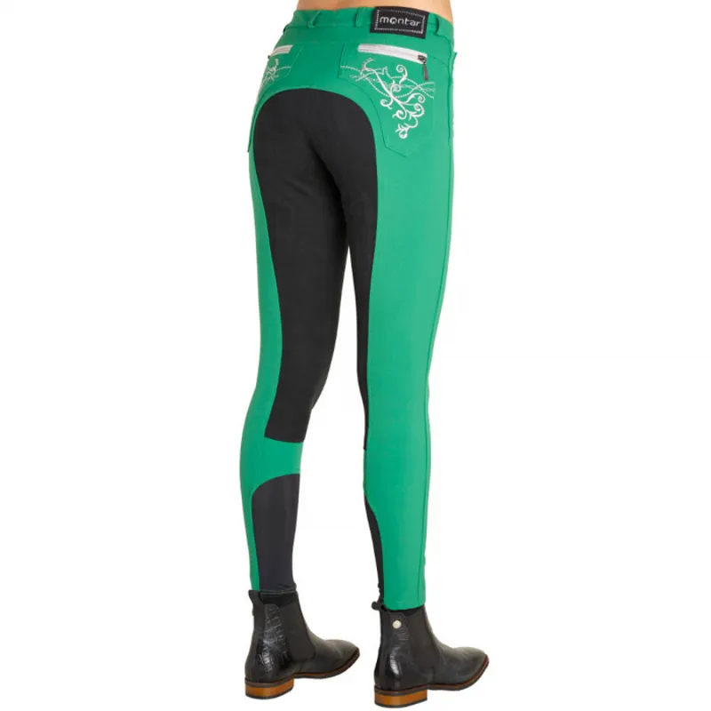 Montar Mary Ladies Full Seat Breeches - Green