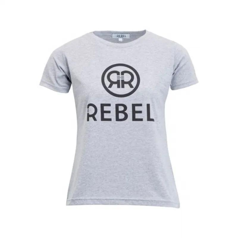 Montar Rebel Zoey T-Shirt With Logo - Grey