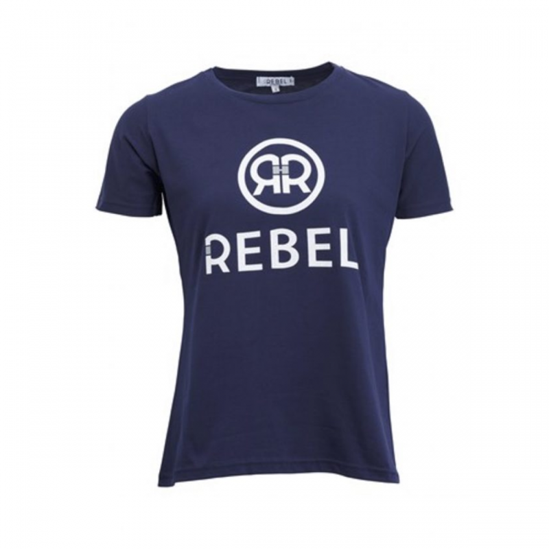 Montar Rebel Zoey T-Shirt With Logo - Navy