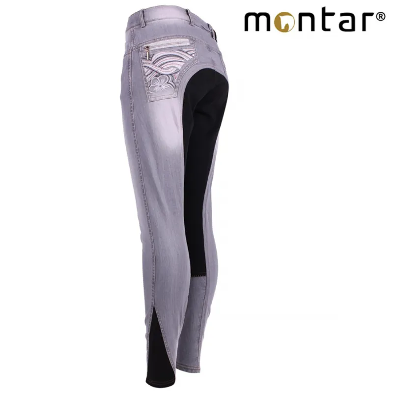 Montar Renee Ladies Full Seat Breeches - Grey