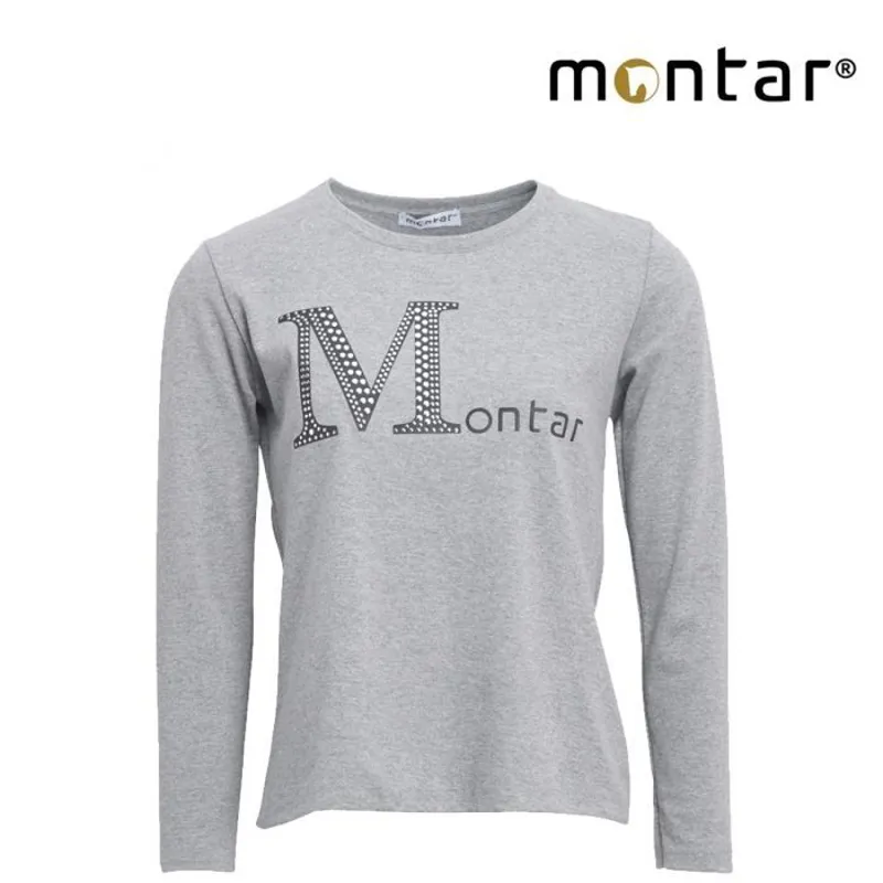 Montar Sasha Spike T-Shirt - Grey Melange-1