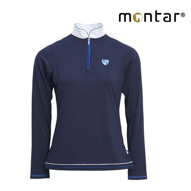 Montar Vivian Longsleeve Shirt With Pipe - Navy