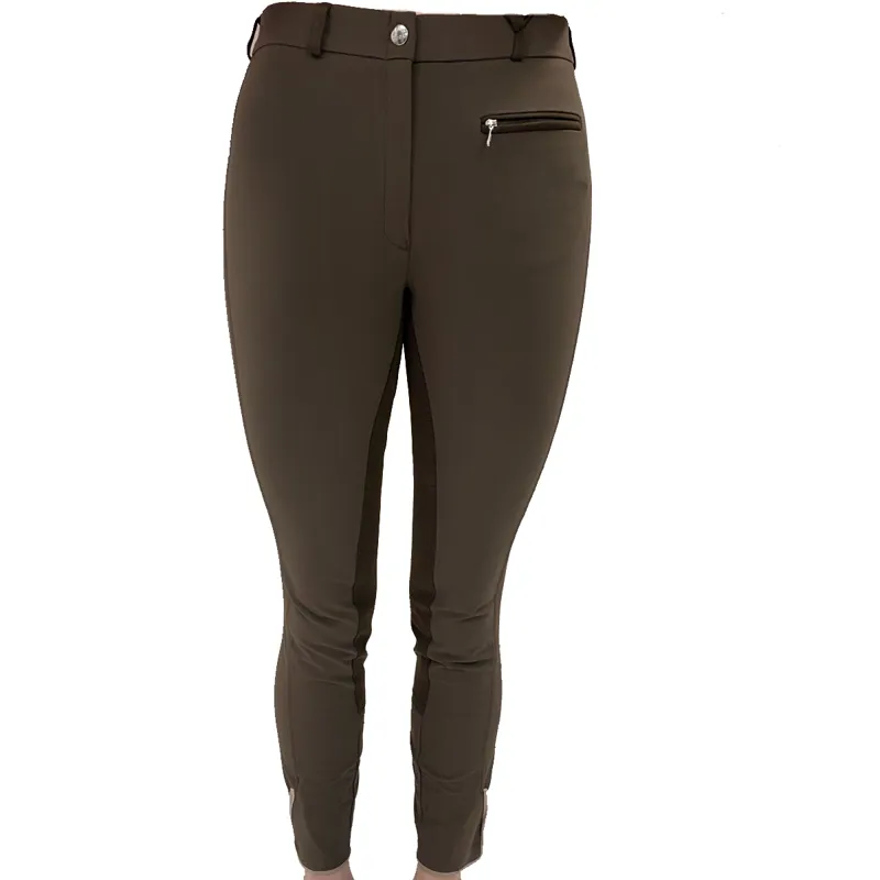 Mark Todd Ladies Performance Breeches - Chocolate-1