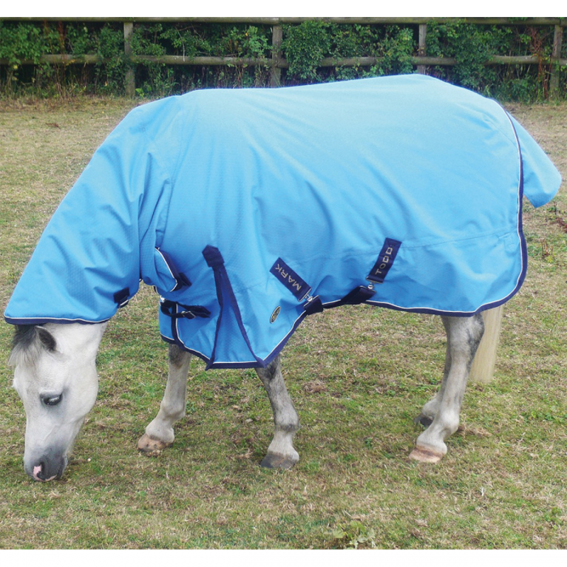Mark Todd Mediumweight Pony Combo Turnout Rug - Ocean Blue/Navy-1