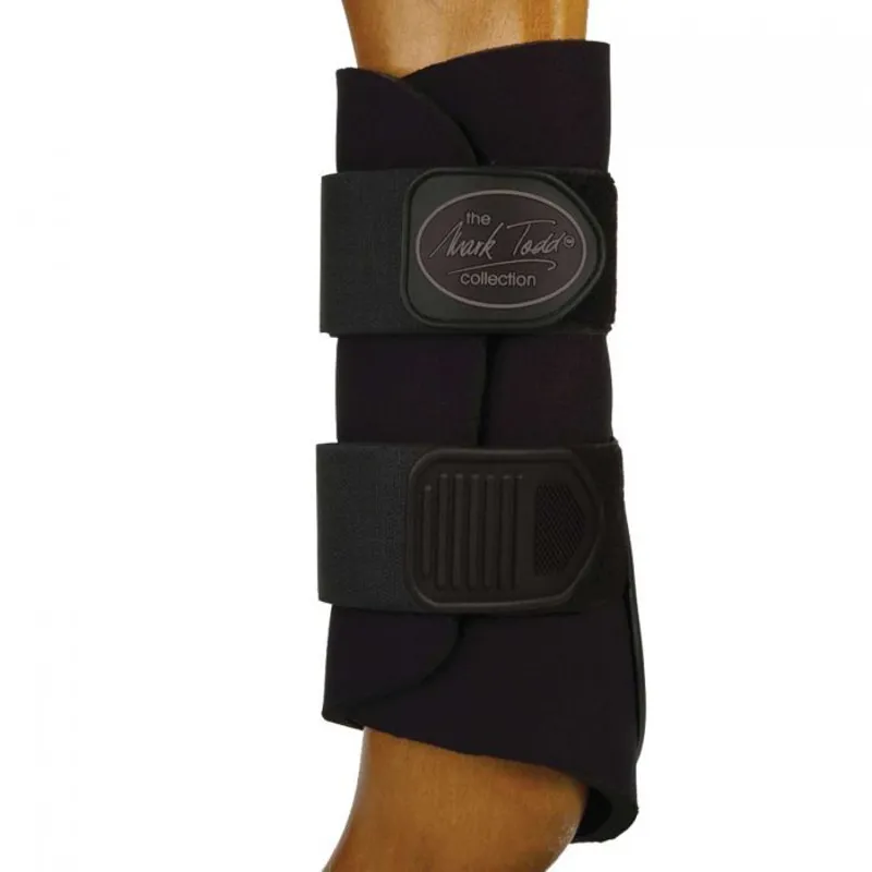 Mark Todd 2 Strap Brushing Boot - Black-1