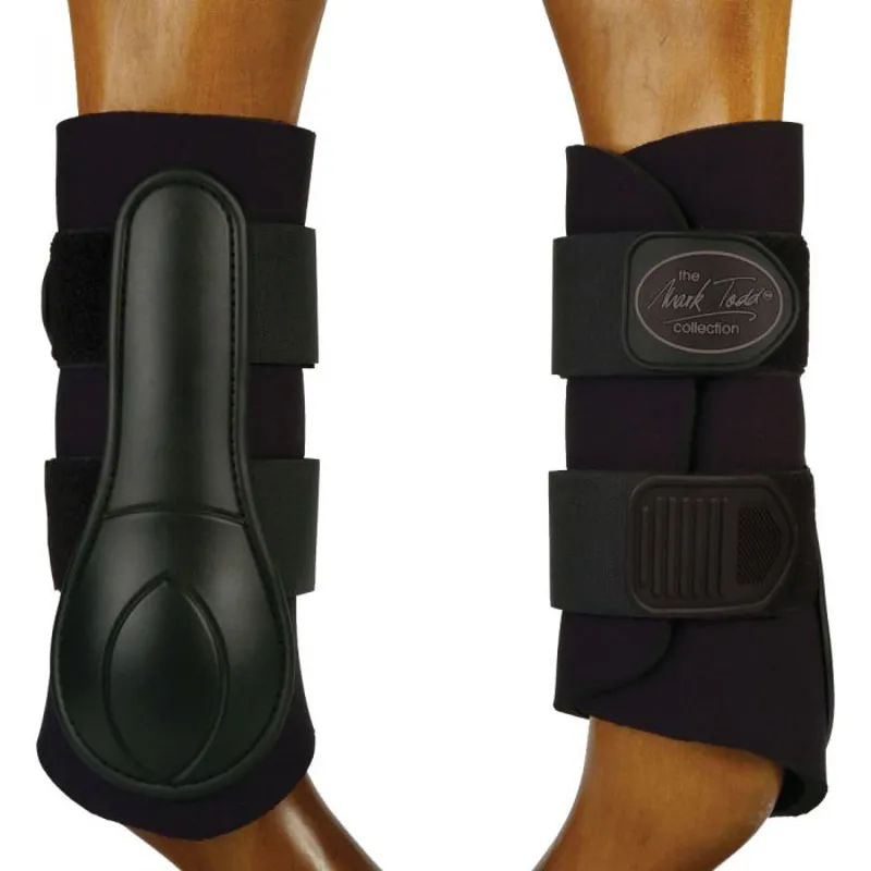 Mark Todd 2 Strap Brushing Boot - Black