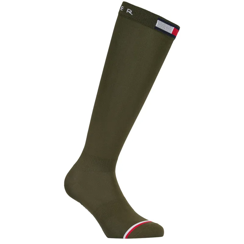 Tommy Hilfiger Unisex Newburgh Riding Socks - Utility Olive