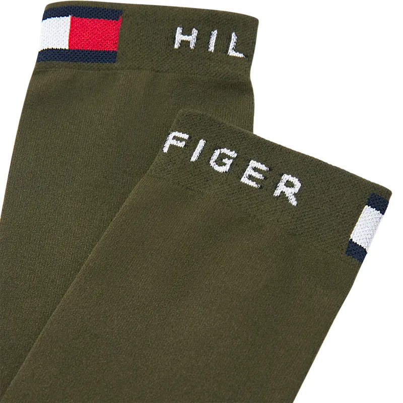 Tommy Hilfiger Unisex Newburgh Riding Socks - Utility Olive-3