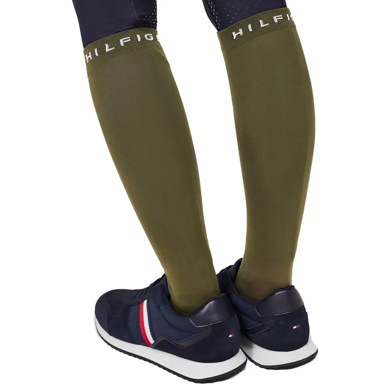 Tommy Hilfiger Unisex Newburgh Riding Socks - Utility Olive-4