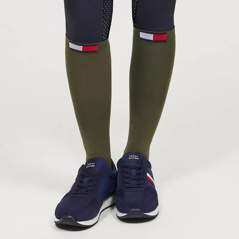 Tommy Hilfiger Unisex Newburgh Riding Socks - Utility Olive-2
