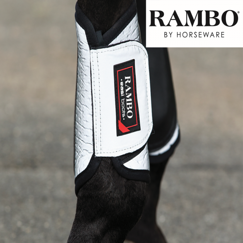 Horseware Rambo Night Rider Boots - Silver/Black-1