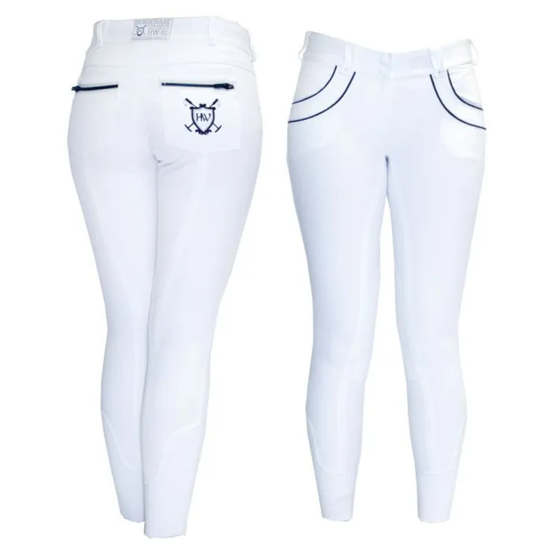 Horseware Ladies Nina Knee Patch Breeches - White