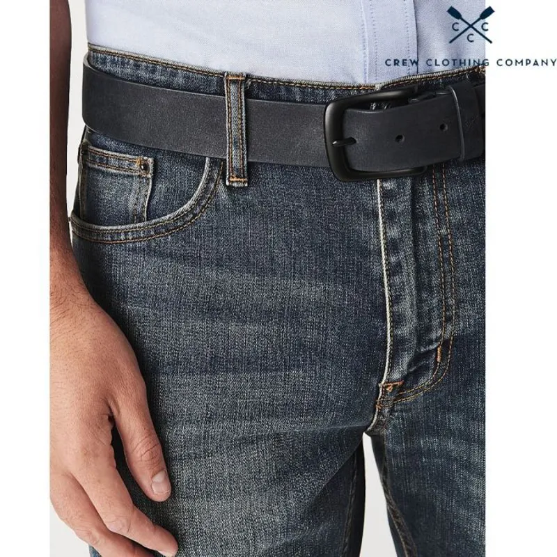 Crew Clothing Mens Nubuck Belt - Navy