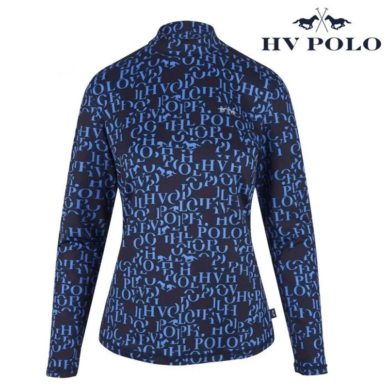 HV Polo Oakford Long Sleeve Top - Mid Blue